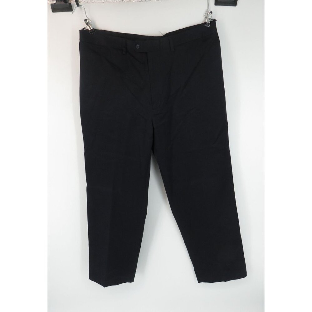 Savane Men's Dark Blue Flat Front Pants 40x29